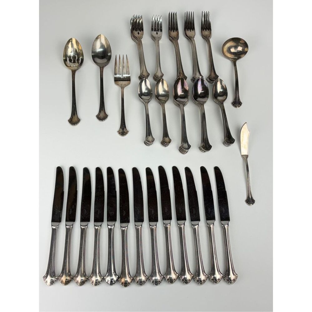 Vintage Towle Boston Chippendale 18/8 Japan Stainless Flatware Set of 63